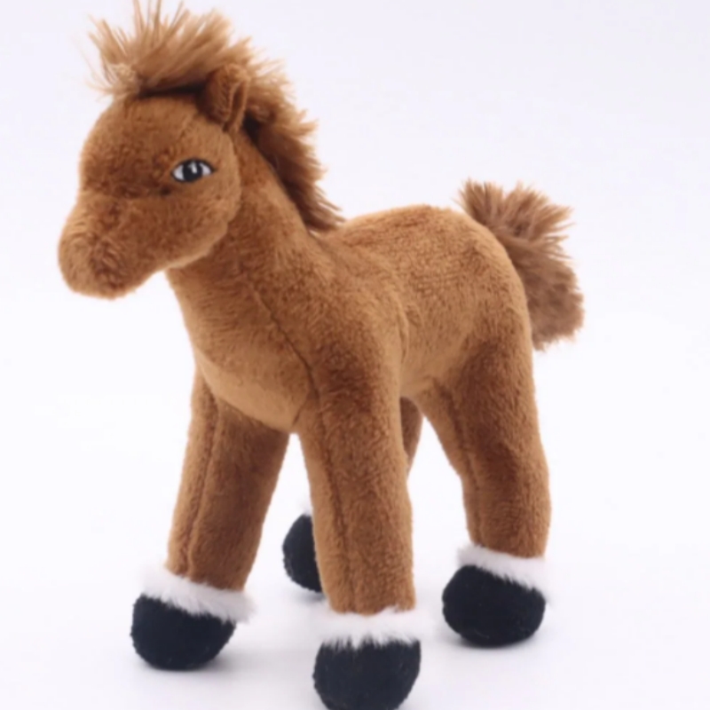 2024Wholesale Stuffed Plush Standing Horse Kids Toys