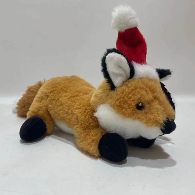 Wholesale hot selling fox plush toys with hats