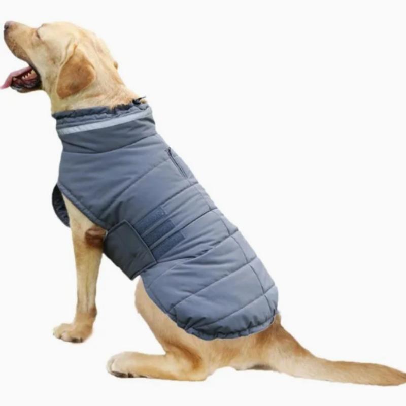 Warm Reflective Pet Clothing in Large Dog Clothes Thickened Dog Coat